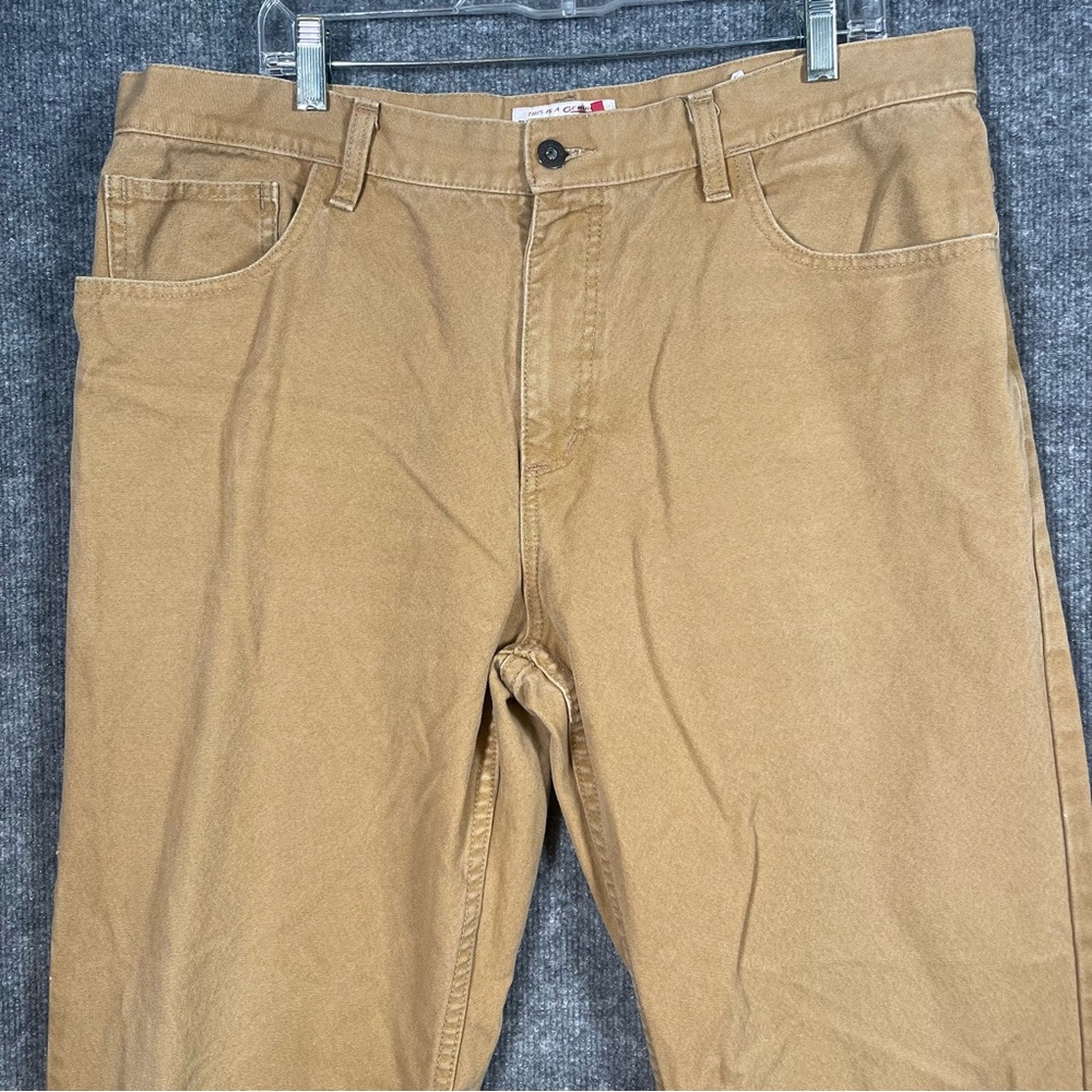 Filson Mens‎ 40X34 Khaki Tan 5 Pocket Canvas Workwear Pants Made in USA - Picture 3 of 14